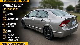 Honda Civic Sedan Lxs 1.8/1.8 Flex 16V Mec. 4P 2008