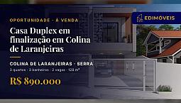 Casa Duplex Em Colina De Laranjeiras: 3 Quartos Com Suíte E Ambientes Confortáveis