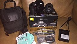 Nikon D3300 Completa + 2 Softbox Greika 90X90 - Estúdio Completo Ac/Cartão