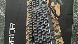 Kit Teclado E Mouse Gamer Usb Warrior Kyler Army Multilaser
