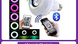 Lâmpada Musical E27 Bluetooth Rgb