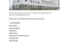 Alugo Apartamento Semi Mobiliado Em Valparaiso Go