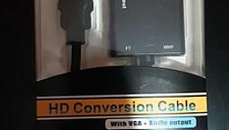 Conversor  Hdmi Vga Com Áudio Adaptador Hdmi Para Vga