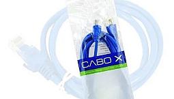 Cabo De Rede Internet Patch Cord Cat5e Rj45 Azul  Exbom 1m - 8568