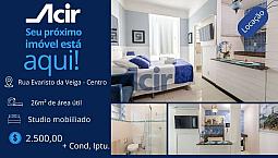 Studio Mobiliado Para Alugar, 26M² Por R$ 2.500,00/Mês - Centro - Rio De Janeiro/Rj