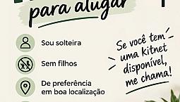Procura-se Kitnet