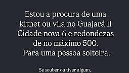 Procura-Se Kitnet