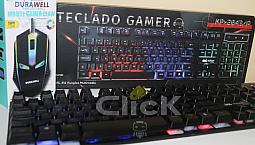 Kit Teclado E Mouse Kp-2043 Português Brasil, Semi Mecanico