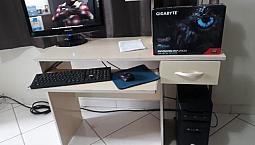 Computador Pc Cpu I3 Gamer Completo Hd 1Tb 8Gb R7 250 Monitor 20 Perfeito