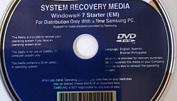 1 Software System Recovery Media Windows 7 Starter