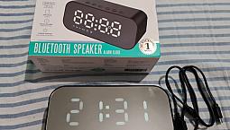 Rádio Relógio Digital Com Bluetooth