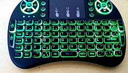 Mini Teclado Sem Fio De Led