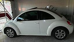 Vw - Volkswagen New Beetle 2.0 Automático,Cor Branco Com Teto Solar