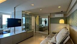 Boa Viagem | 91m² | Mobiliado | Andar Alto | Sala | Cozinha | 2 Quartos + 1 Escritório | D